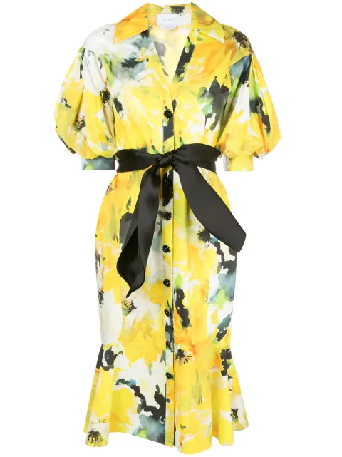 Marchesa button down shirt dress