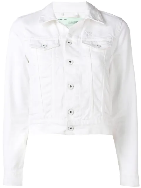 Off-White cropped denim jacket