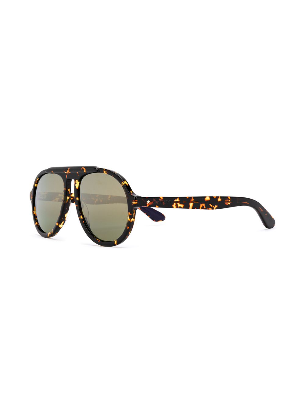 фото Jimmy choo eyewear солнцезащитные очки-авиаторы в оправе черепаховой расцветки