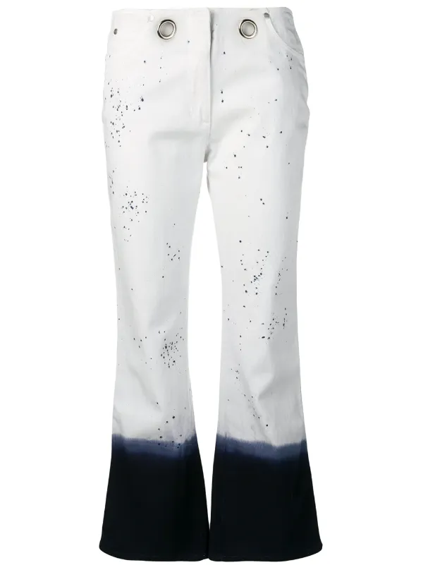 jeans with white paint splatter