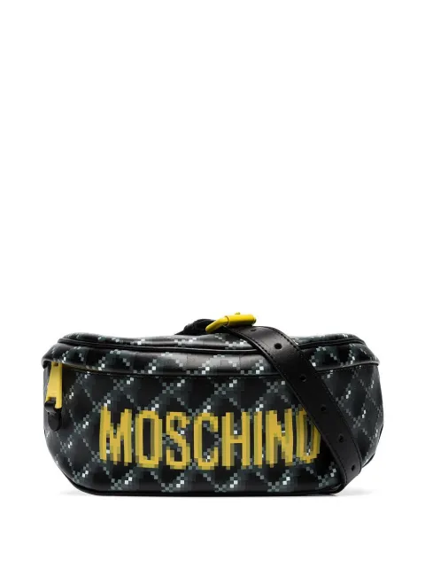 Moschino cangurera con logo estampado