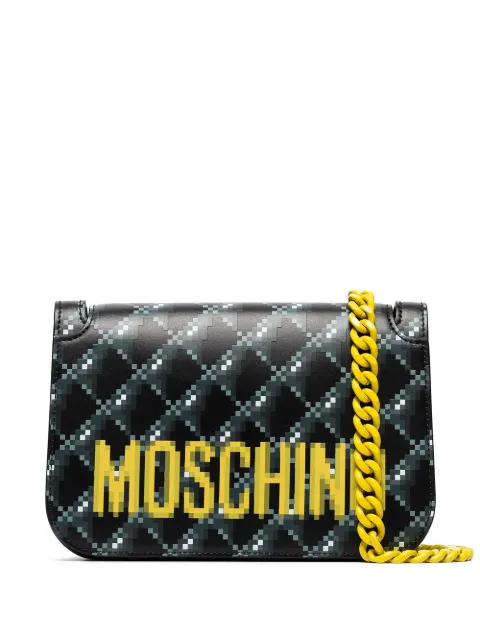 Moschino bolsa de hombro con logo estampado