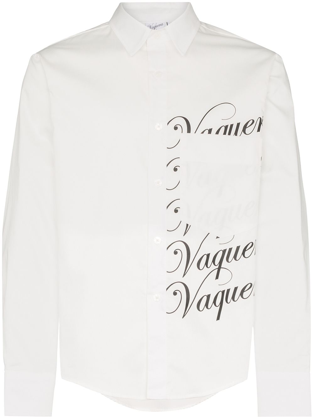 Vaquera Logo Print Shirt In White | ModeSens