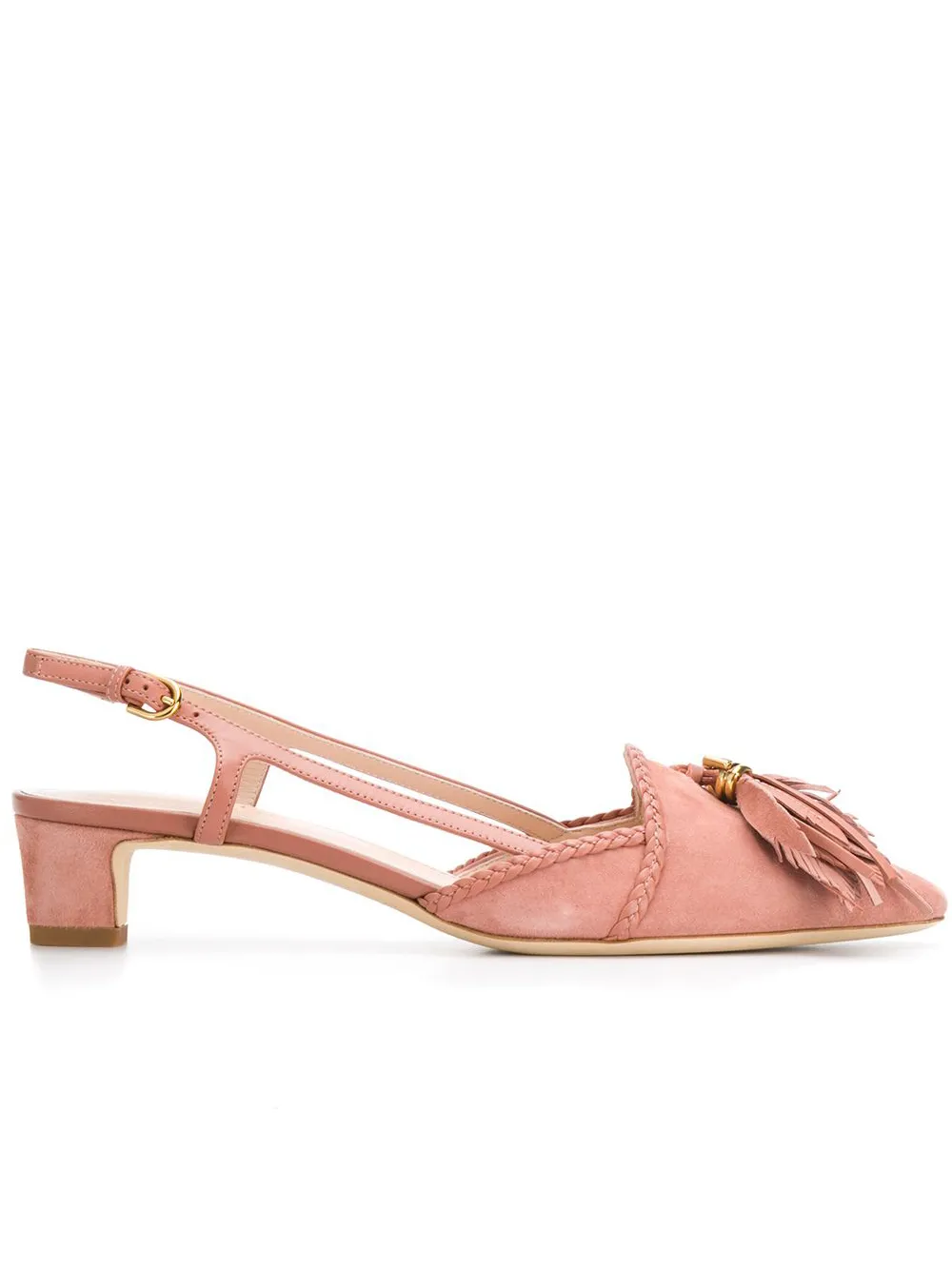 

Tod's sandalias con tira trasera y detalles de borlas - Rosado