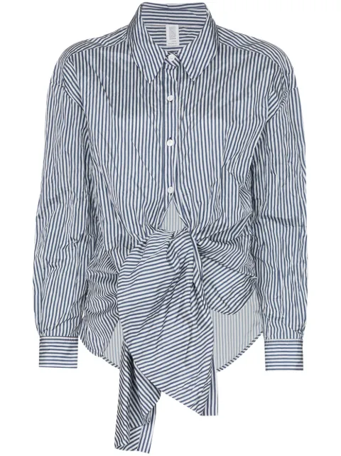 ROSIE ASSOULIN STRIPED WRAP-STYLE SHIRT