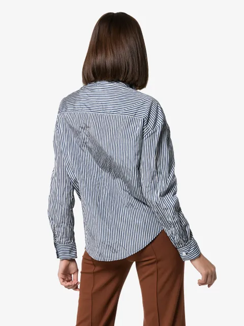 ROSIE ASSOULIN STRIPED WRAP-STYLE SHIRT