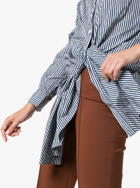 ROSIE ASSOULIN STRIPED WRAP-STYLE SHIRT