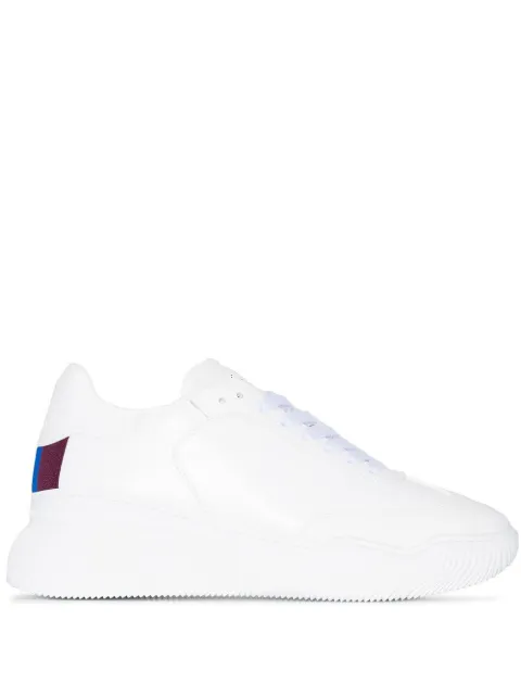 Click to view more detailed imagery on our partner's website Stella Mccartney Loop Lace-up Sneakers In White Faux Leather