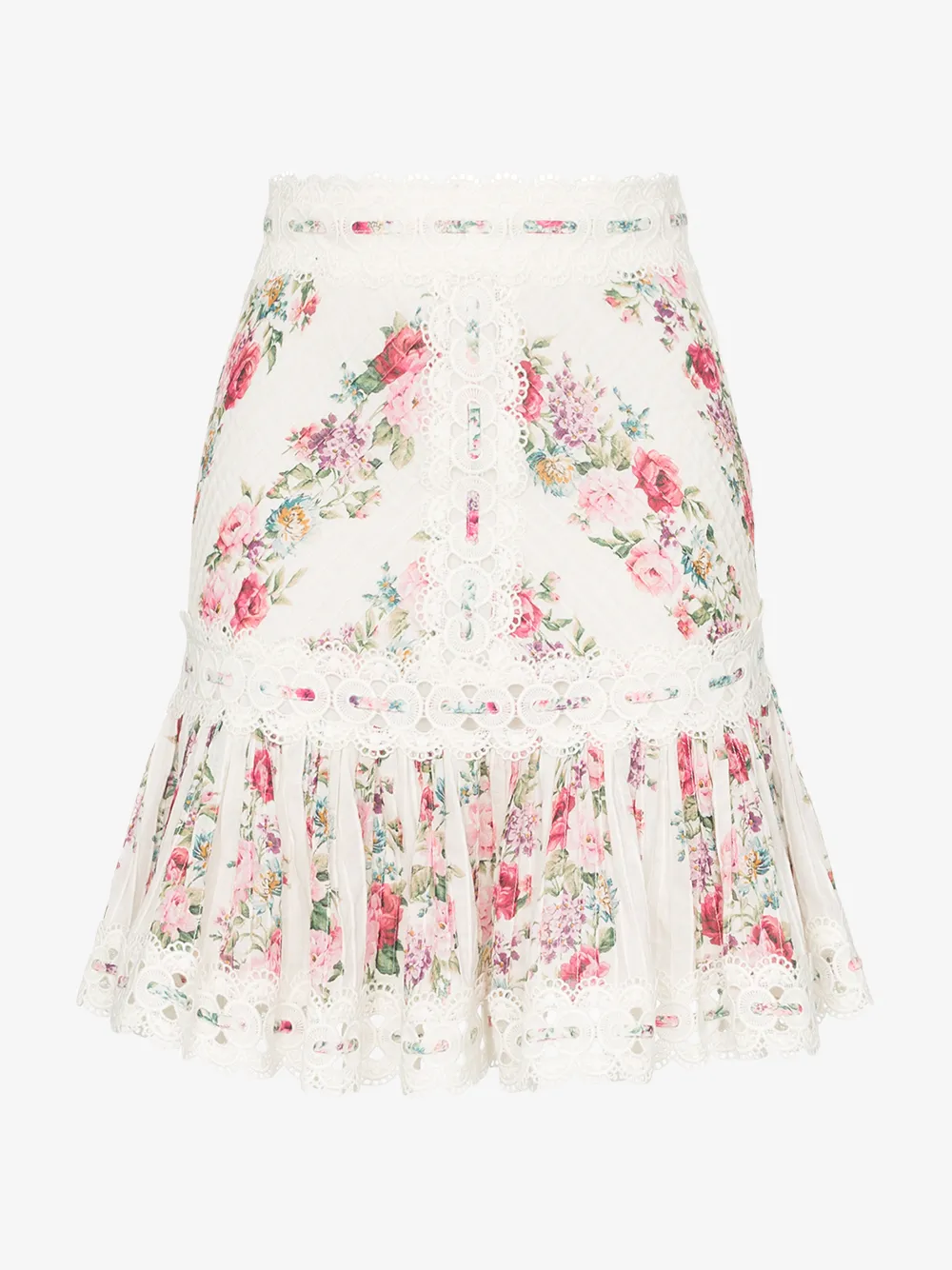 Zimmermann Skirts ZIMMERMANN HONOUR FLORAL PRINT SKIRT