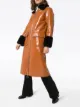 STAND STUDIO Kristen patent mid-length coat