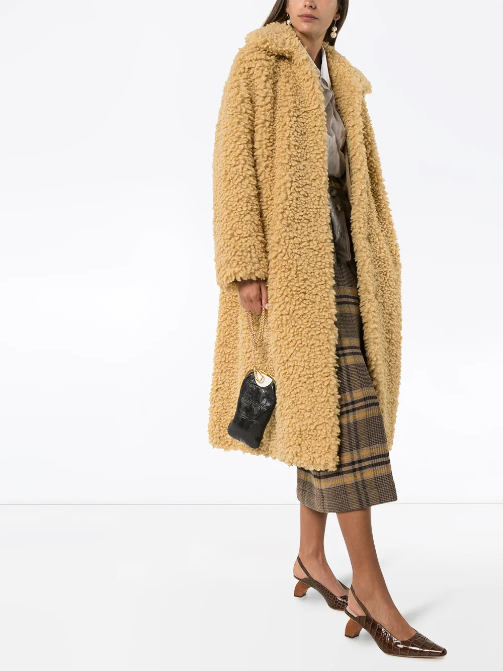 Stand Studio Leah faux-shearling coat