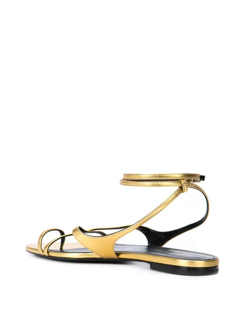 saint laurent gia flat sandals