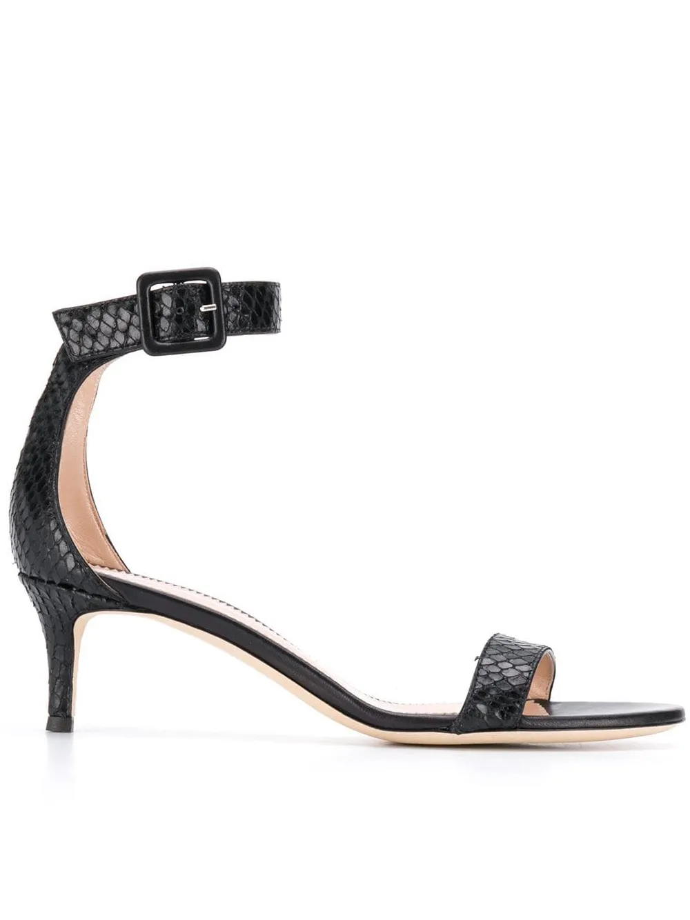 

Giuseppe Zanotti snakeskin heeled sandals - Black