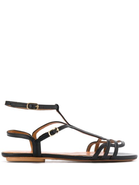 CHIE MIHARA CHIE MIHARA FLACHE SANDALEN - SCHWARZ