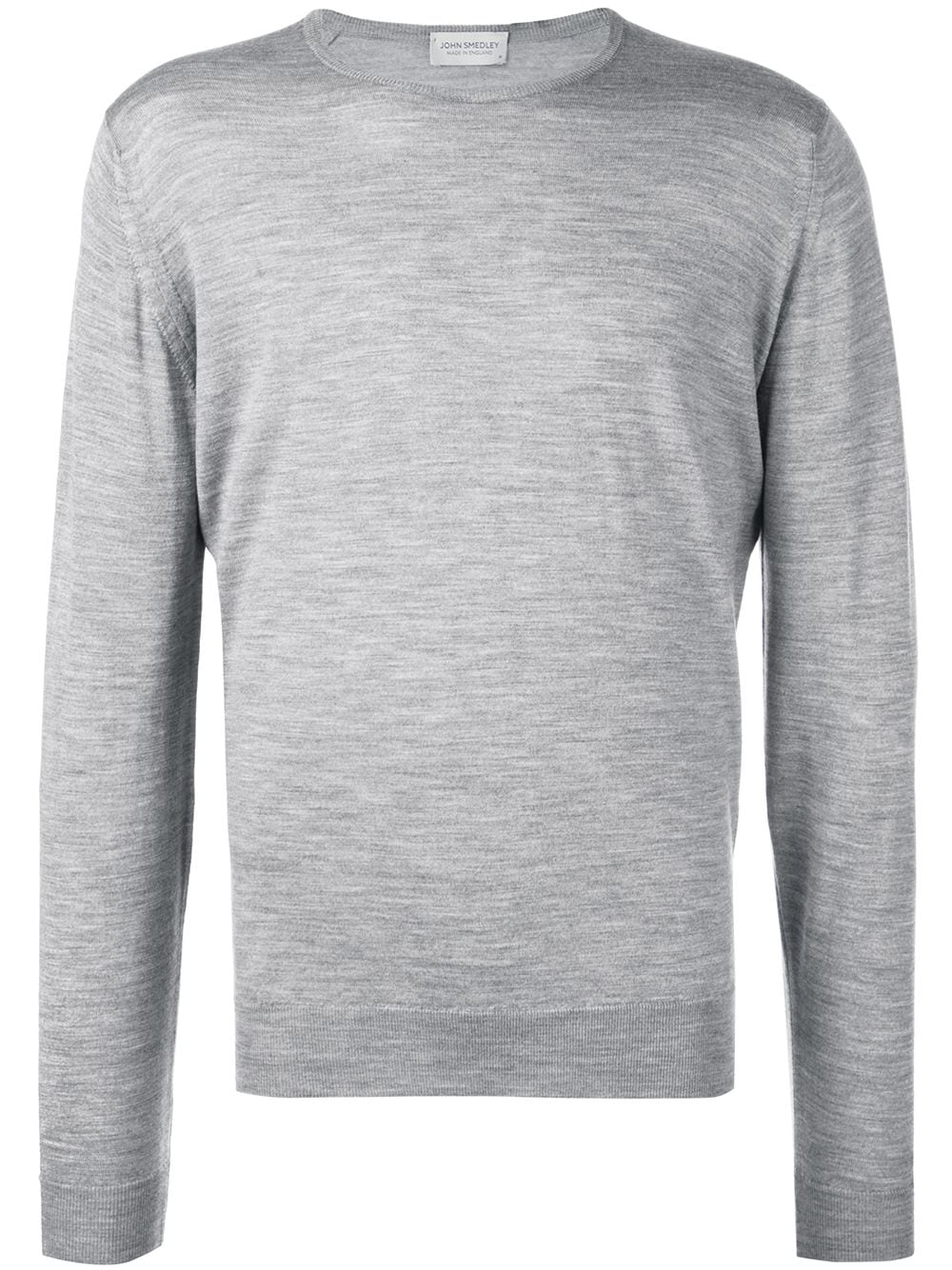 john smedley pull à encolure ronde - gris