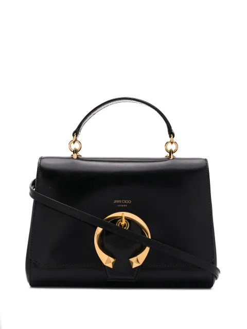 Click to view more detailed imagery on our partner's website Jimmy Choo Madeline Top Handle Bag In Black