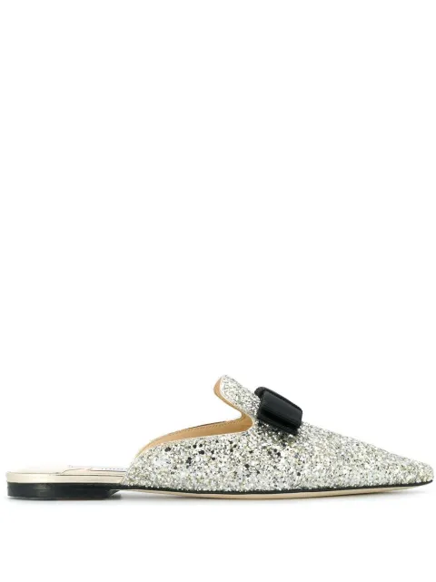 jimmy choo galaxy flat mules