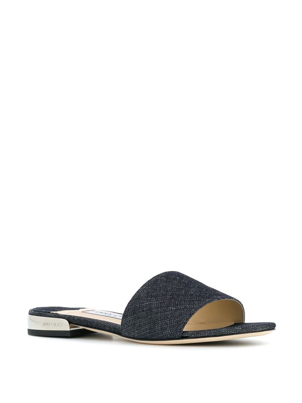 Jimmy Choo Joni Denim Slides - Farfetch