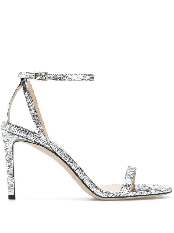 jimmy choo metallic sandals