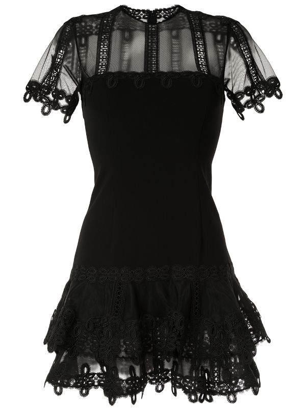 jonathan simkhai guipure lace mini dress