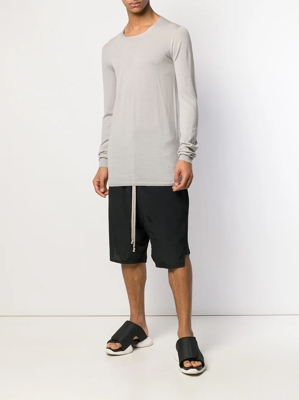фото Rick owens трикотажный топ с длинными рукавами