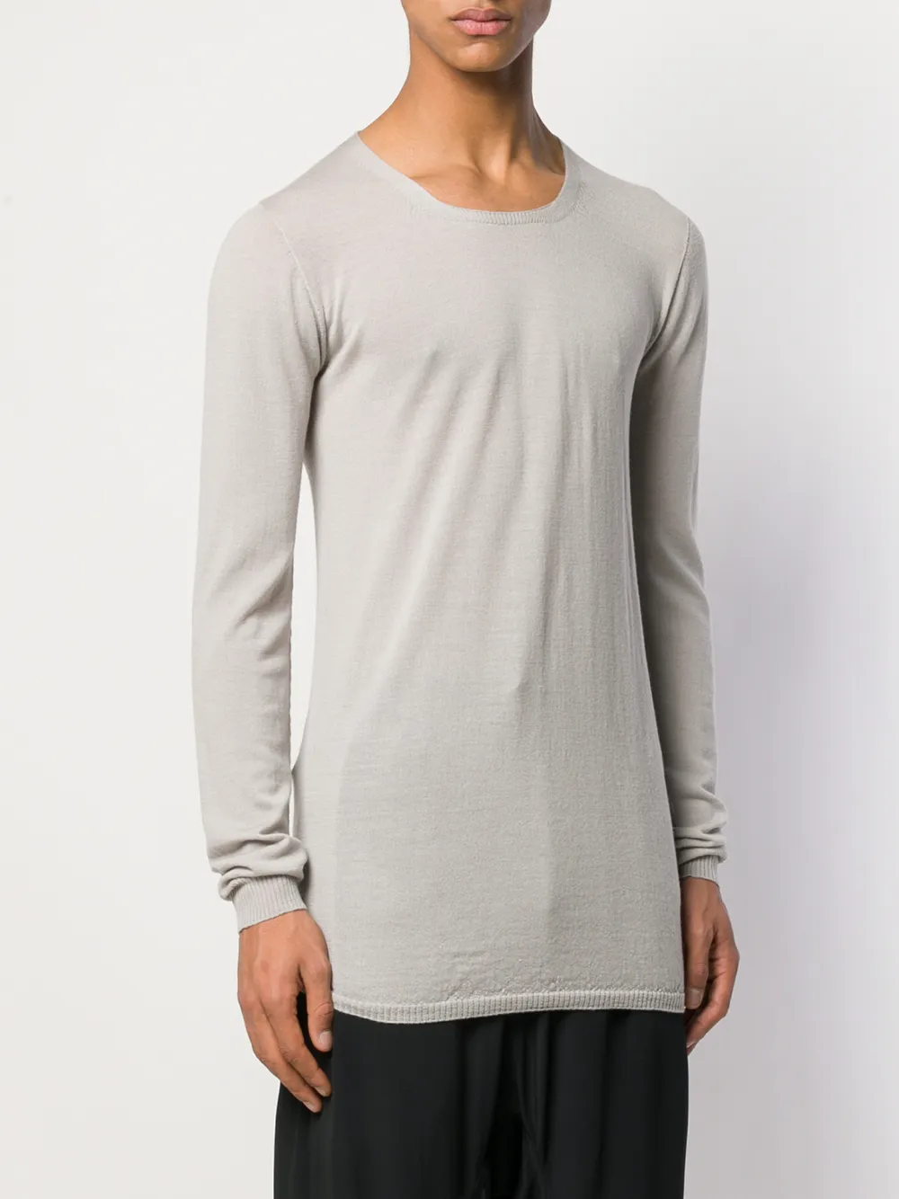 фото Rick owens трикотажный топ с длинными рукавами