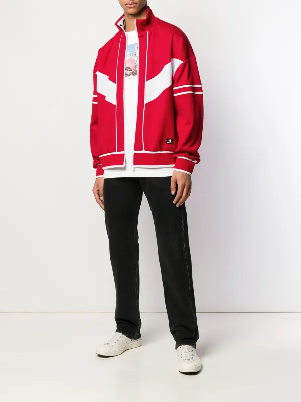 converse red jacket