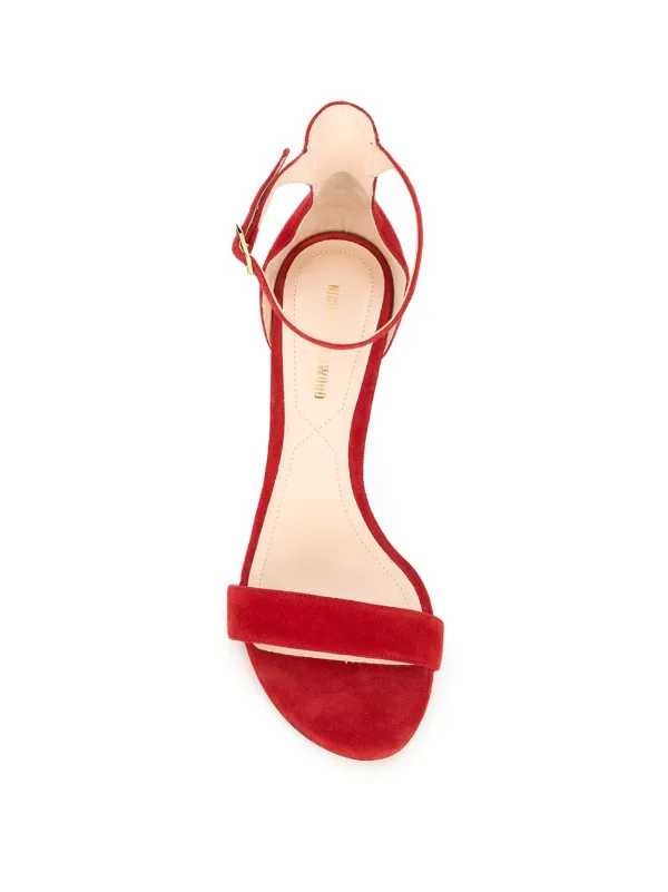 red mia sandals