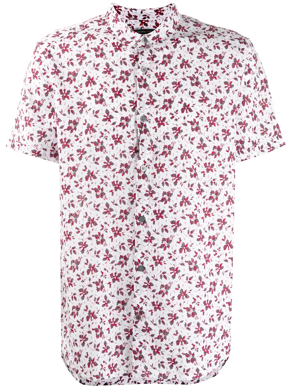 John Varvatos T-shirts JOHN VARVATOS FLORAL PRINT SHIRT - WHITE