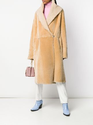 Lisa long shearling coat展示图