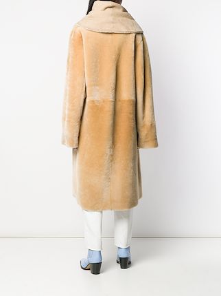 Lisa long shearling coat展示图