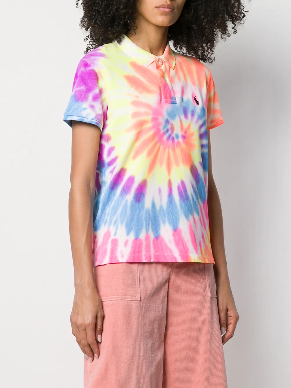 camiseta polo tie dye