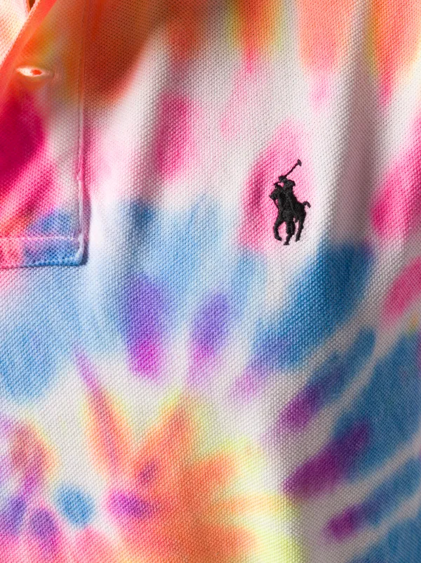 camiseta polo tie dye