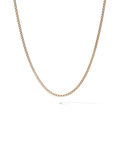 David Yurman collar Box Chain en oro amarillo de 18kt