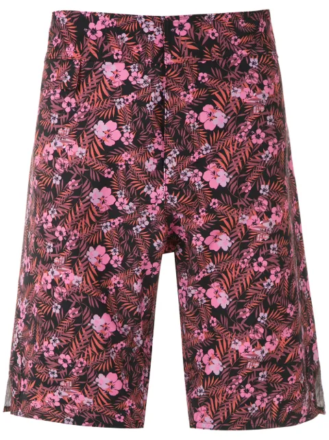 Amir Slama foliage and floral print swim short