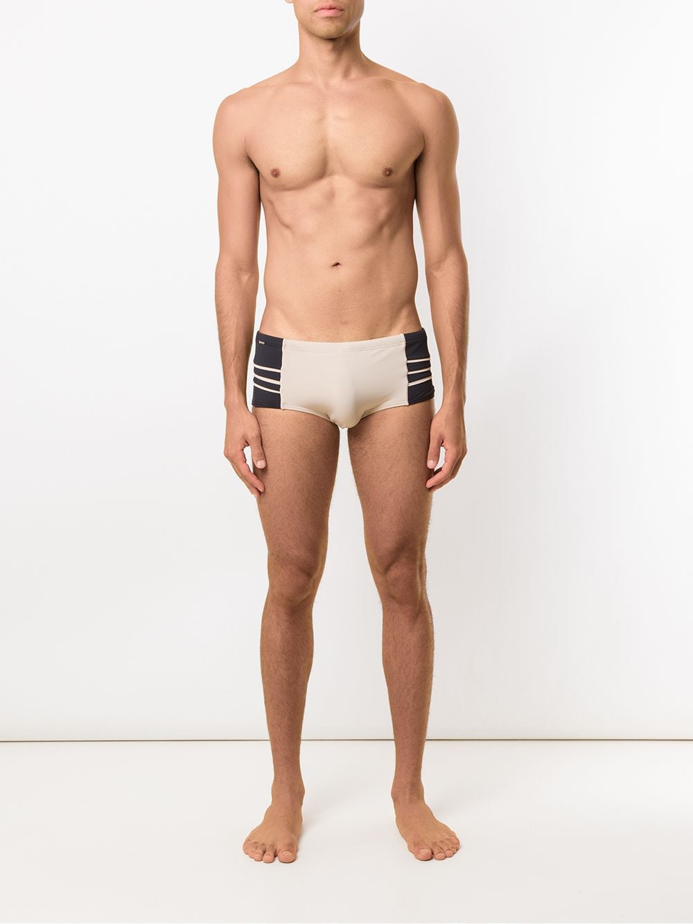 Image 2 of Amir Slama panelled swim trunks