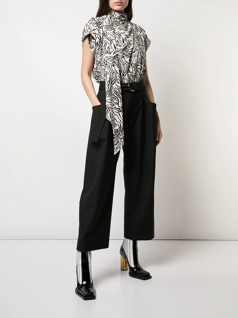Bild 2 von Proenza Schouler Kurzärmeliges Top mit Schal
