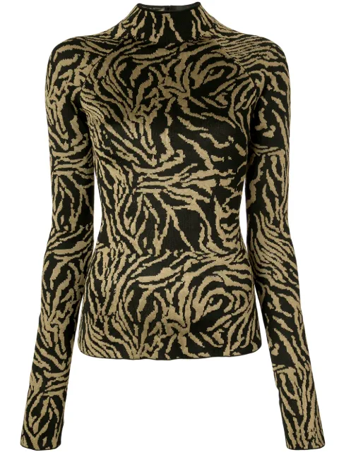 zebra turtleneck