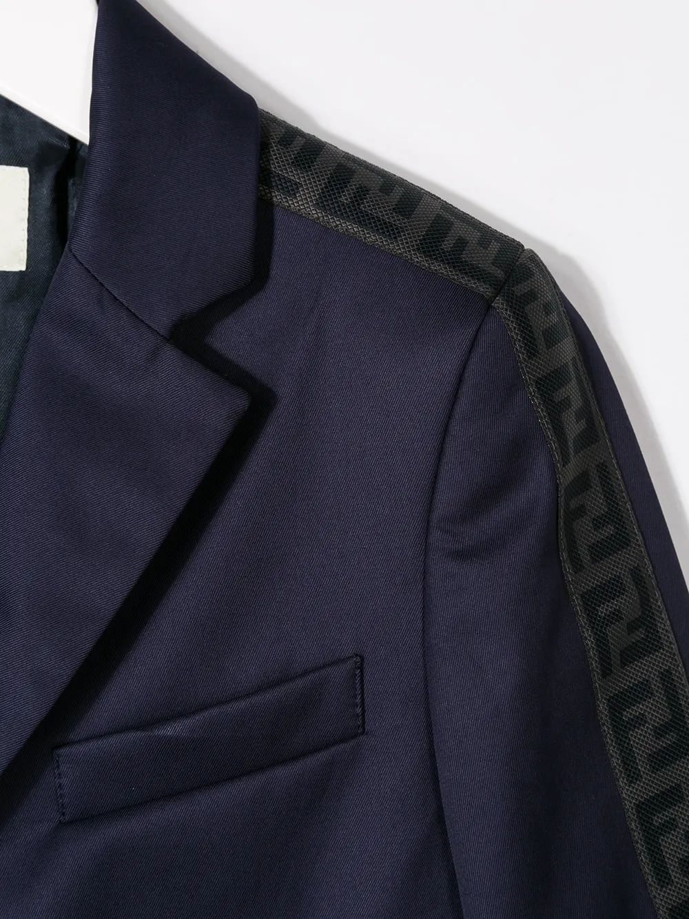 Fendi Kids Blazer met FF logo Blauw