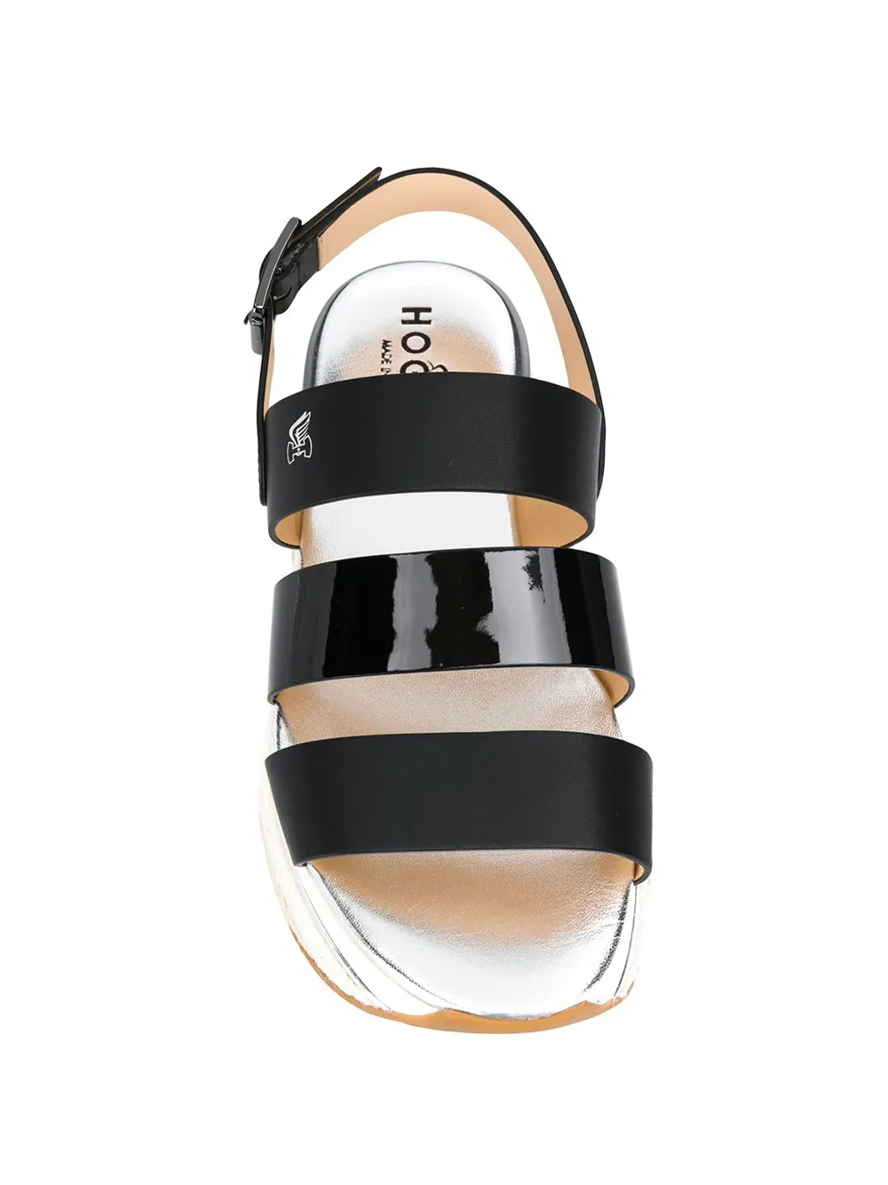 Hogan Sandalen met plateauzool Zwart