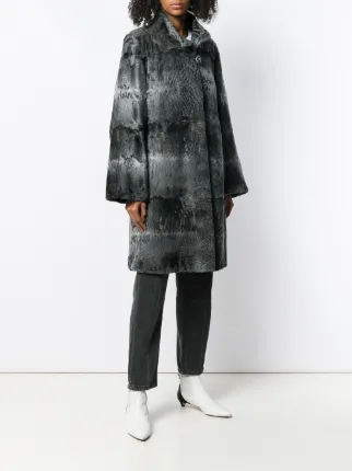 Elysa midi fur coat展示图