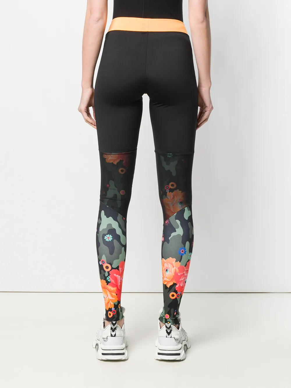 PUMA Legging met contrast tailleband Zwart