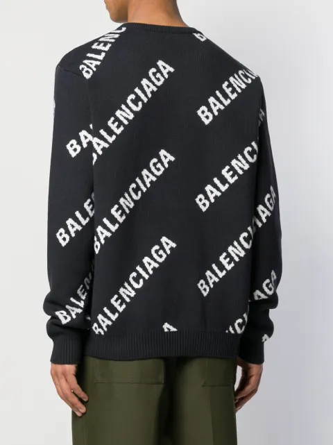 balenciaga logo sweater