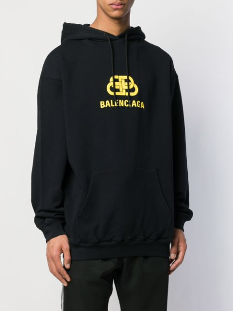 balenciaga black and yellow hoodie