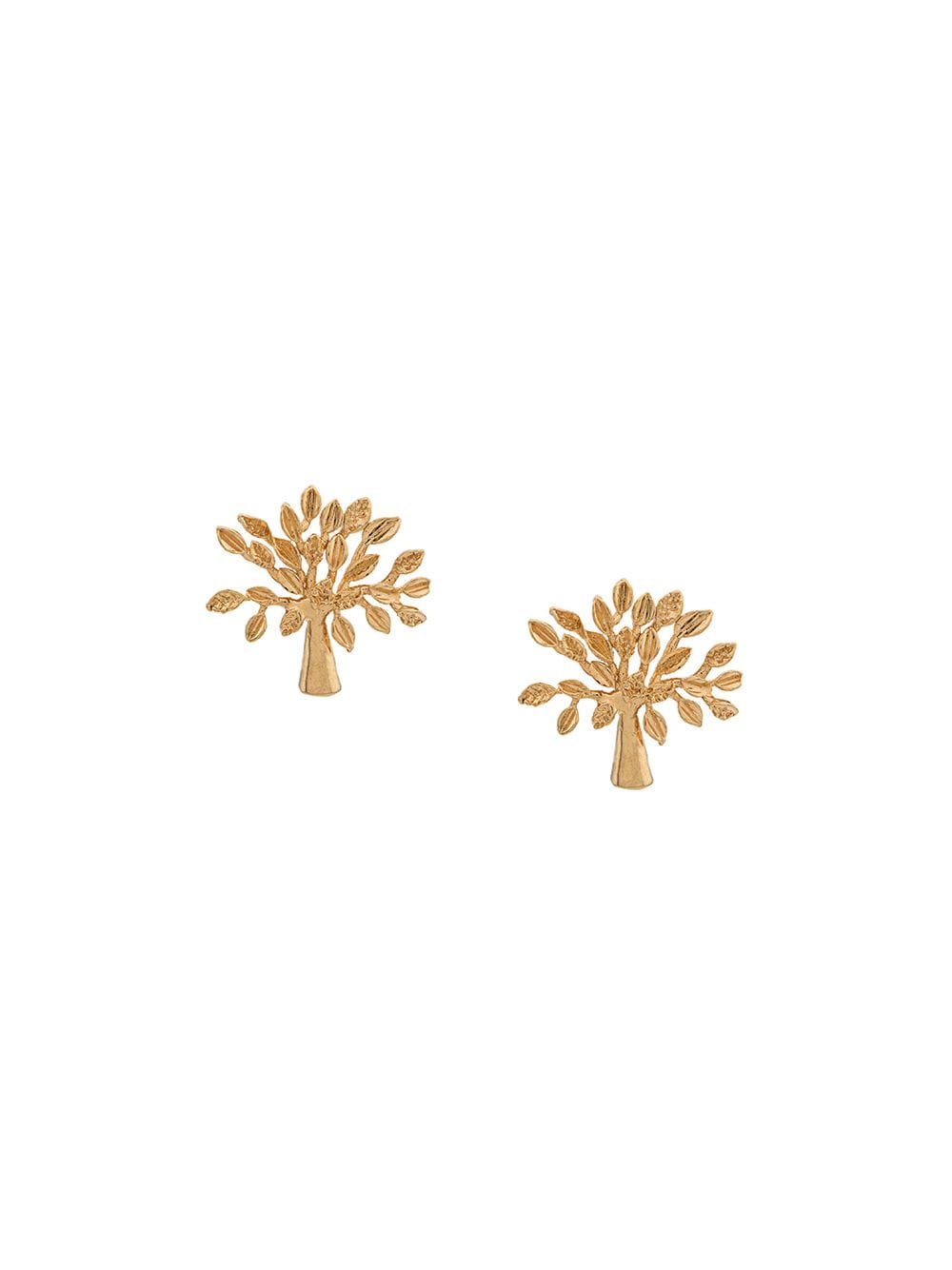 logo tree stud earrings