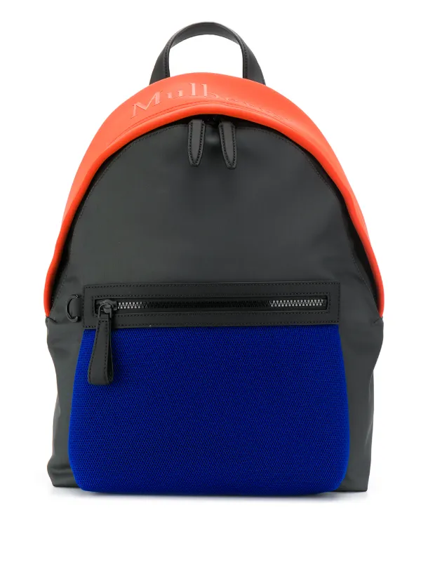 orange mesh backpack