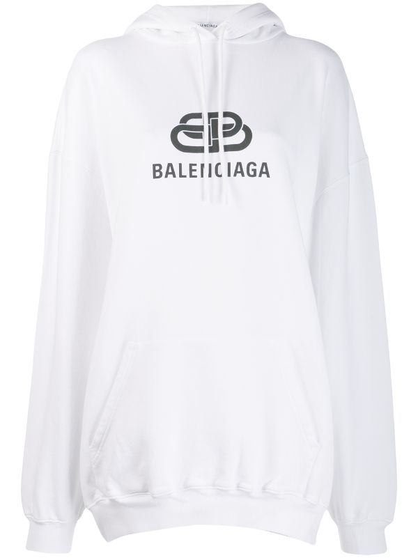 Balenciaga white BB logo hoodie for 