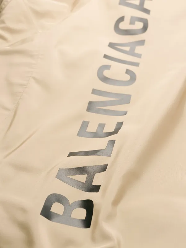 balenciaga logo raincoat