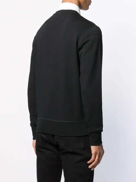 ALEXANDER MCQUEEN EMBROIDERED SKULL SWEATSHIRT