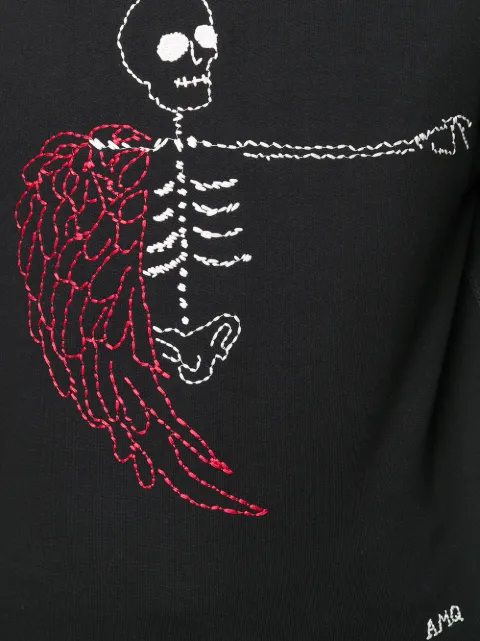 ALEXANDER MCQUEEN EMBROIDERED SKULL SWEATSHIRT